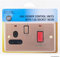 NEW ROSE GOLD COOKER CONTROL SWITCH KITCHEN WITH FIXING SCREWS ELECTRIC HOME