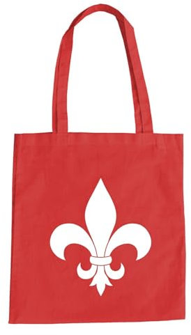 absenda Fleur Dy Lys Baumwolltasche - Lis Flower Blume Lily Lilie Leben Rot