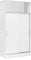 PEGANE Armoire/Placard de Rangement de 2 Portes coulissantes et 4 étagères Coloris Blanc - Longueur 82 x Profondeur 38 x Hauteur 157 cm