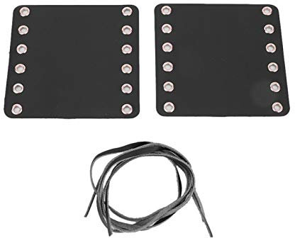 2 pcs Motorrad Leder Handgriff Leder Motorrad Lenker Griffe Abdeckungen Motorrad Modifikation Zubehör(Schwarz)
