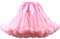 PhilaeEC Damen Petticoat Tüllrock Kurz Tutu Ballett Ballkleid Unterrock Underskirt Crinoline, Länge 40cm, Taille 55-95cm(Rosa)