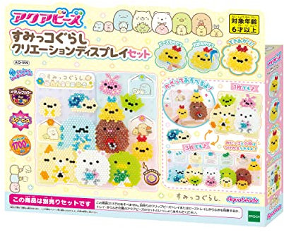 Aquabeads EPOCH Aquabeads Character Bead Set, Sumikko Gurashi Creation Display Set, ST Mark Certified, For Ages 6 and Up, Making Toy That Sticks to Water, Water
