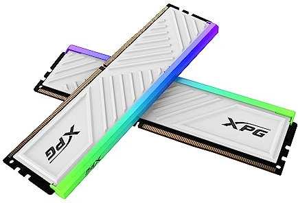 XPG SPECTRIX D35G RGB DDR4 3600MHz CL18 64GB (2x32GB) PC4-28800 RAM 288-Pins UDIMM Kit de memoria de escritorio blanco disipador de calor (AX4U360032G18I-DTWHD35G)