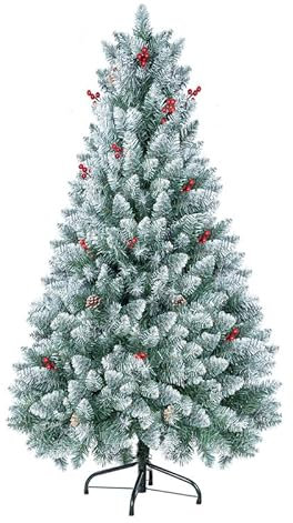 Hengsong Künstlicher Weihnachtsbaum 160cm,Christmas Tree mit 800 Spitzen,PVC,Weihnachtsbaum Künstlich für Weihnachtsdeko,WeihnachtenDeko,Grün(Ø ca.95 cm)