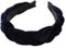 Damen Samt Haarreif Breit Haarband Geflochten Stirnband Vintage Haarreifen Haarschmuck Haarzubehör Verdrehtes Geknotetes Stirnband für Frauen Mädchen für den täglichen Gebrauch,Navy blau