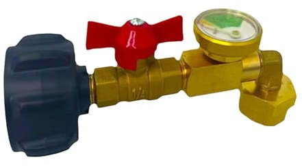 Sharplace Gas-Nachfülladapter, Gasschlauch-Armaturen, Schnellanschluss, Messing-Gastank-Anschluss für Heizungen, Gasherd, Outdoor, Wohnmobil