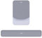 MOSISO Wrist Rest Support for Mouse Pad&Keyboard Set, Rectangular Ergonomic Mousepad Non-Slip Base Home/Office Pain Relief&Easy Typing Pad with Neoprene Cloth&Raised Curved Memory Foam, Gray
