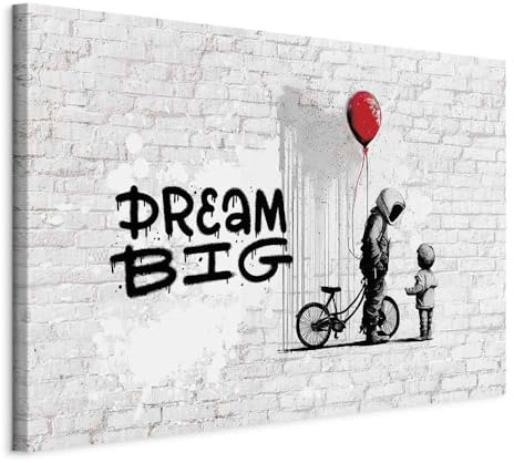 murando - Leinwandbild Fahrrad Herz Dream, 90x60 cm, 1-teilig, Schlafzimmer | Hochwertige Leinwand, sofort aufhängbar, ideal fürs Wohn- oder Schlafzimmer, wasserfest und lichtecht, langlebig, stilvoll