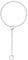 Manfnee Lariat Y-Halsketten Herz Ring Kette Halskette Slip Kette Halskette für Damen Punk Gothic Kette Choker Halskette