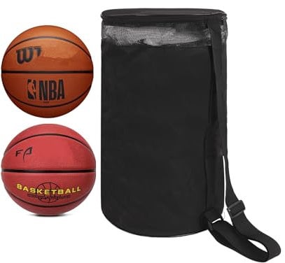 Faxianther Basketballtasche wasserdichte Oxford Balltasche Basketball Beutel Runde Tragetasche Umhängetasche Basketball Fußball Trainingstasche Basketball Sack Aufbewahrungstache für 2 Bälle
