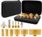 SHDIATOOL Set di punte per carotaggio diamantate 12pcs (6/6/8/20/25/35/50/68/110+20mm Bit di fresatura a dito+50mm Punta smussatrice per smussare+Hex) Kit sega a tazza punte filettatura M14