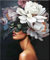 Peinture par Numero Adulte Enfant,DIY Peinture Acrylique pour Adultes débutants Facile sur Toile 40×50cm sans Cadre Fée des fleurs sombres