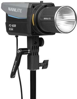 Nanlite FC-60B - Luce LED bicolore per foto e video, 60 W, 2700K-6500 K, controllo app Bluetooth, 2.4 G, 12 effetti