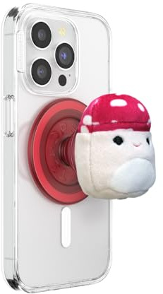 PopSockets Round Phone Grip Compatible with MagSafe, Adapter Ring Included, Phone Holder, Wireless Charging Compatible, Squishmallows - Malcolm