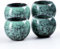 Lot de 4 tasses à expresso (vertes), tasses à thé japonaises en céramique pour café et thé, 140 ml, tasses à expresso en céramique pour latte, café et thé, tasses à expresso sans anse