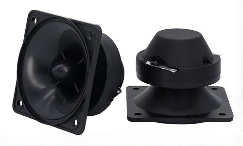 honselia Piezoelektrischer Hornhochtöner, 6,3 cm, 150 W, 63 mm x 63 mm, ABS, Piezo-Hochtöner, Audio-Horn-Lautsprecher, 2 Stück