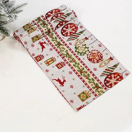 6 Pezzi Tovagliette Natalizie Lavabili, Tovagliette Americane Classici per Natale, Sottopiatti Natalizi Resistenti al Calore Renne Modello per Tavolo da Cucina, Festa da Pranzo