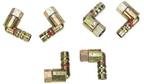 OKUMEYR 6pcs Copper Connector for Camping Stove Gas Pipe Stove Pipe Hose Adapter Joint Connector