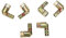OKUMEYR 6pcs Copper Connector for Camping Stove Gas Pipe Stove Pipe Hose Adapter Joint Connector