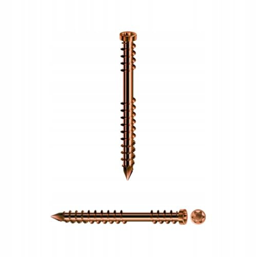 SPAX Terrassenschraube aus Edelstahl rostfrei A2, 5,0 x 40 mm, 200 Stück, T-STAR plus, Zylinderkopf, Fixiergewinde, CUT-Spitze, antik, 0537900500403