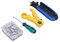 Rankomu Koax Kabel Crimper Set Koax Kabel Crimper Kit, Multifunktionales Koaxial-Kompressionswerkzeug, Inklusive Crimpzange und Abisolierzange, Netzwerk Toolkit zum Abisolieren,