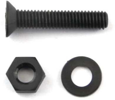 DLNTXFDG M2 M2,5 M3 M4 M5 M6 Schwarze Senkkopf-Flachkopfmutter-Unterlegscheiben-Kombinationssätze Kunststoff-Isolierungs-Kreuzschraube(Black 20Sets,M5x10mm)