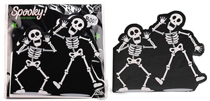 Halloween Skeleton Pack of 12 3ply Paper Party Napkins