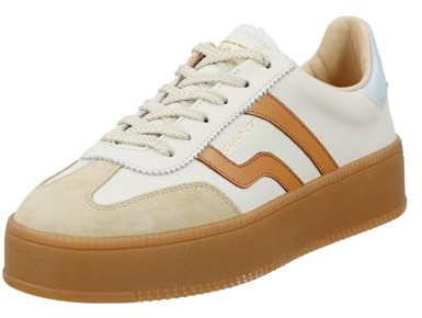 GANT 32531202/G265 Damen Sneaker Low Leder in Weiss-Kombi - Gr. 36