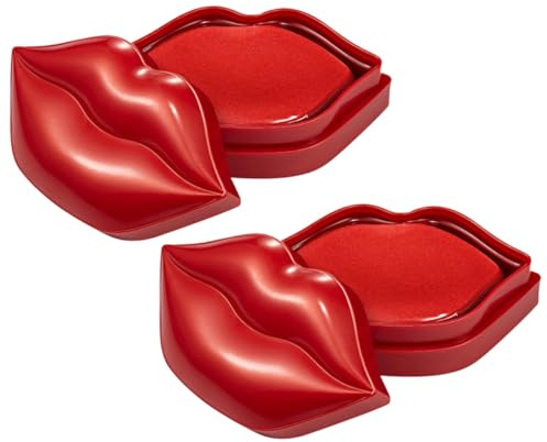 Mascarilla Labial en Gel Hidratante, 40 Piezas, Rojo