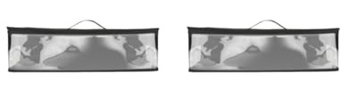 KSJOAIDDE 2 Set of DVD Storage Bag 50 CD Box Easy to Use CD Case for Audio Music Car Games Disc