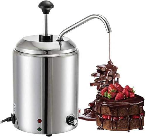 OJHGRDFV Cheese Tempering Machine, Chocolate Warmer Dispenser, Electric Sauce Warmer,Suitable for Restaurants, Buffets