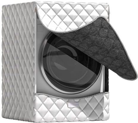 Housse de Lave-linge Protecteur Isolant Résistant Aux UV | Housse Pour Lave-Linge À Ouverture Frontale Pour Extérieur Buanderie Balcon Électroménagers Entretien Stockage