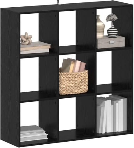 vidaXL Bücherregal Schwarze Eiche 102 x 32 x 102 cm