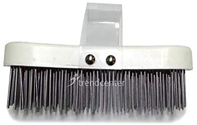 Blocco Spazzola zincato corpo in plastica bianco