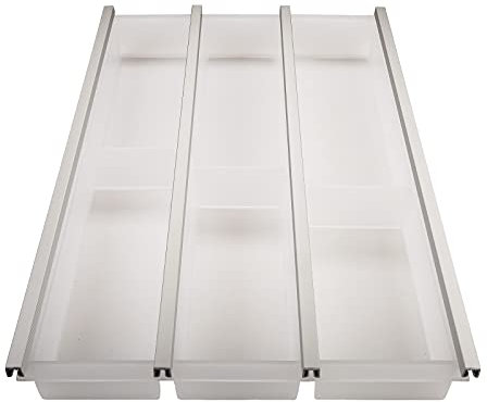 SOTECH 40er Cuisio Besteckeinsatz weiß transluzent Besteckkasten Schubladeneinsatz