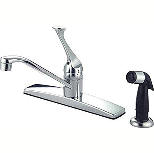 Kingston Messing kb0572 Columbia Hebel Griff Küchenarmatur mit Seite Spritze, 20,3 cm, Chrom poliert
