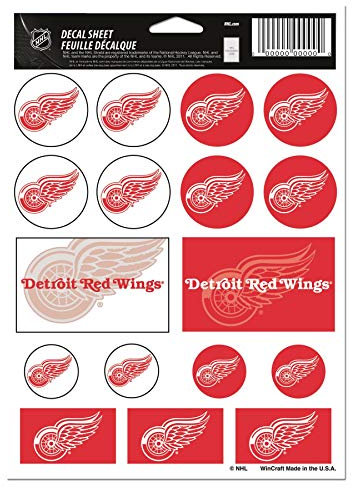 NHL Vinyl-Aufkleberbogen, Unisex, mehrfarbig, 5 x 7