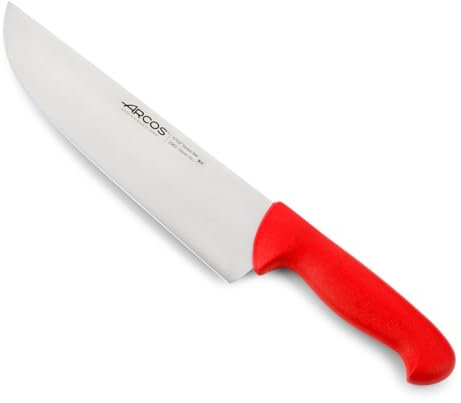 Arcos Fleischermesser aus Edelstahl - Professionelles Küchenmesser zum Schneiden von Fleisch, Fisch und Gemüse - Ergonomischer Griff aus Polyoxymethylen, Klinge 250 mm - Blau, Serie 2900