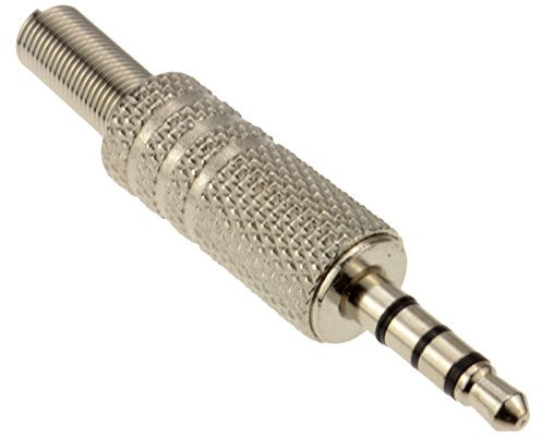 3,5 mm 4 Polig Metall Löten Klinkenstecker Stecker Für Audio und Video Lötend Ende
