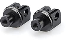 Puig 6450N Black Pilot Footpeg Adapter - Pair
