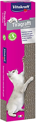 Vitakraft - Kratzbaum aus Pappe für Katzen, mit Baldrian-Duft, 50 cm