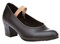 Zapatos Sevillana Profesional Piel Negro Punta Tacón Metálicos, Mod.303, Calzado Made In Spain. (39)