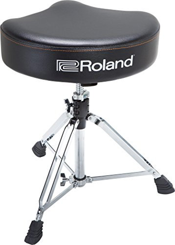 Sgabello per Batteria Roland a Sella, con Robusta Seduta in Vinile - Rdt-Sv