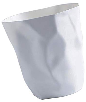 Fenteer Abfalleimer – Papierkorb für, Badezimmer, Aufenthaltsraum, Weiß groß, 26.5cm