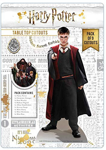 Star Cutouts Ltd TT008 Wizarding World Desktop and Table Top Pack Perfect for Parties, Harry Potter Room Accessories and Collectors, Solid, Multicolour, Regular