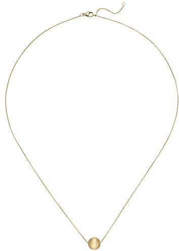 Jobo Damen-Halskette aus 18 Karat 750 Gold mit mattierter Kugel