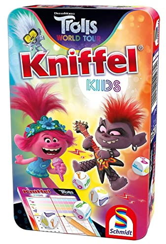 Trolls, Kniffel Kids, Bring Mich mit Spiel in der Metalldose
