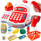 BUYGER Groß Kasse Spielzeug Kaufladen Zubehör Kinder, Kinderkasse mit Scanner und Sound, Mikrofon, Spielkasse Kinderspielzeug, Rollenspiel ab 3 Jahre