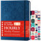 Legend Planner PRO Stundenplaner Edition - Deluxe Wochen & Tagesplaner mit Zeitfenstern. Zeitmanagement-Terminbuch Tagebuch für Arbeit & Privatleben, undatiert, A4 (Mystisches Blau Goldfolie)