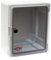PRITEX – Kunststoff Schaltschrank mit Sichttür IP65 Industriegehäuse 250 x 300 x 130 mm – Verteilerkasten mit verzinkter Montageplatte – Tür mit umlaufender Dichtung – Leergehäuse Schaltkasten (Grau)
